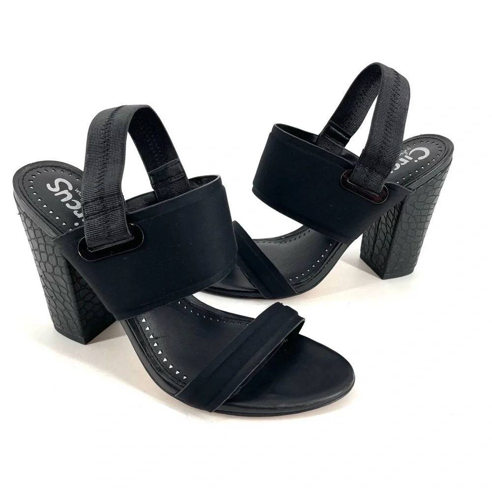 Sam Edelman Circus Black Slingback Nixon Heel - Picture 4 of 9